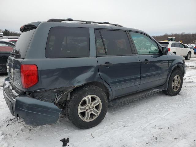 2HKYF18414H601814 - 2004 HONDA PILOT EX BLUE photo 3