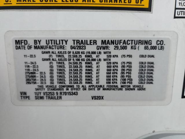 1UYVS2539R7015343 - 2014 UTILITY TRAILER WHITE photo 10