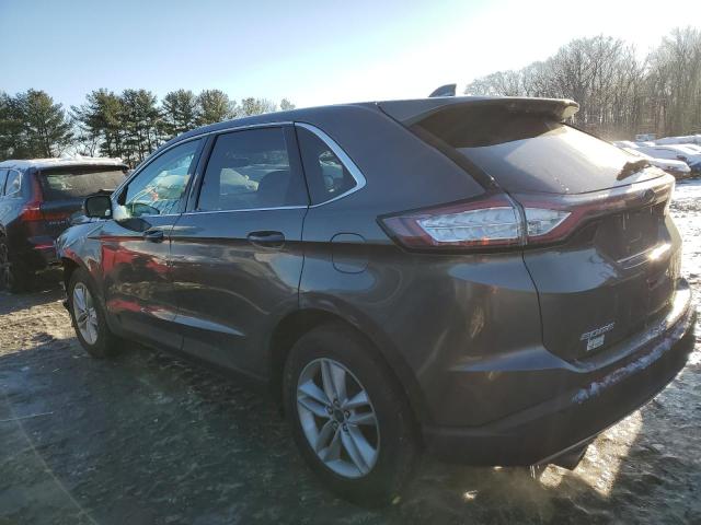 2FMTK3J83FBC30163 - 2015 FORD EDGE SEL GRAY photo 2