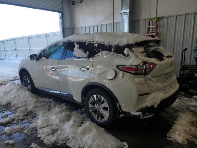 5N1AZ2MG6FN289731 - 2015 NISSAN MURANO S WHITE photo 2