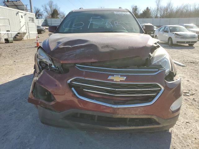 2GNALCEK2G1146445 - 2016 CHEVROLET EQUINOX LT RED photo 5