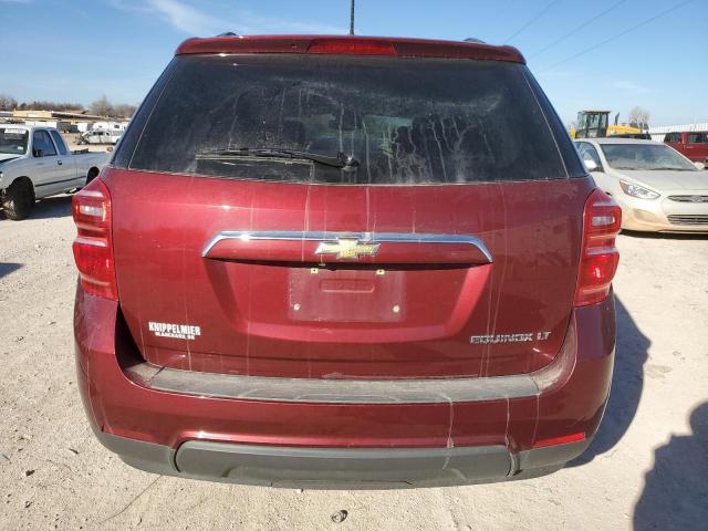 2GNALCEK2G1146445 - 2016 CHEVROLET EQUINOX LT RED photo 6