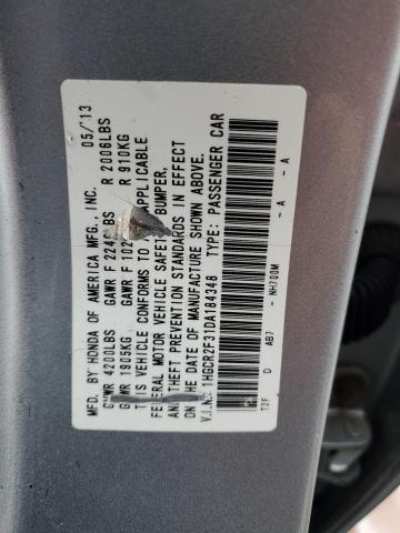 1HGCR2F31DA184348 - 2013 HONDA ACCORD LX SILVER photo 13