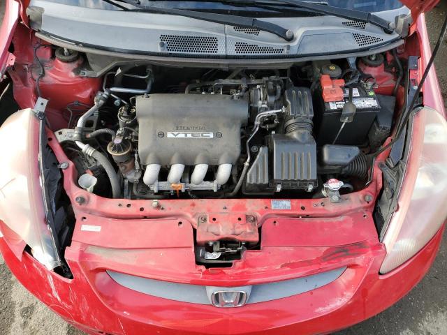 JHMGD38607S028567 - 2007 HONDA FIT S 红色 照片 11