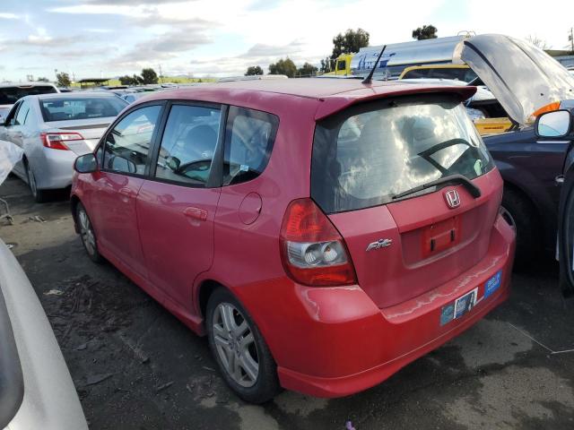 JHMGD38607S028567 - 2007 HONDA FIT S 红色 照片 2