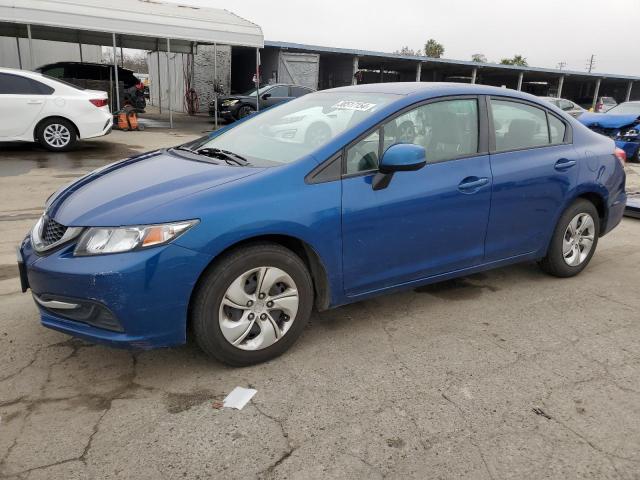 19XFB2F5XDE203123 - 2013 HONDA CIVIC LX BLUE photo 1