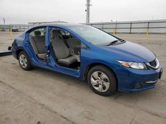 19XFB2F5XDE203123 - 2013 HONDA CIVIC LX BLUE photo 4