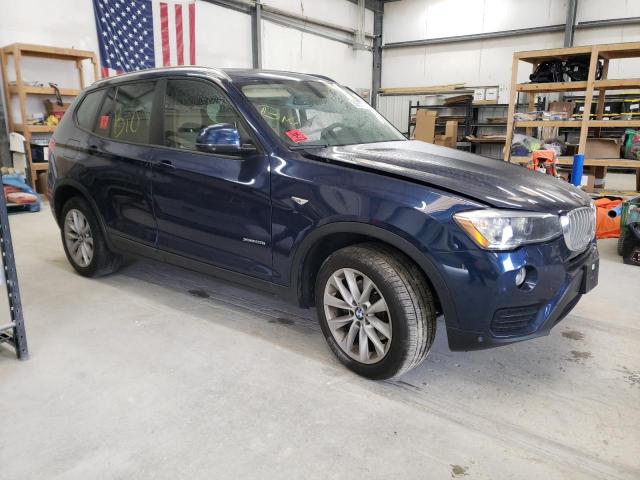 5UXWX9C38H0T17437 - 2017 BMW X3 XDRIVE28I BLUE photo 4