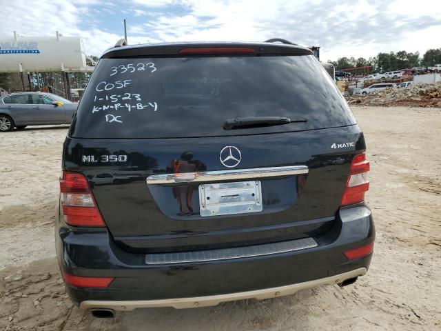 4JGBB8GB9AA540771 - 2010 MERCEDES-BENZ ML 350 4MATIC BLACK photo 6