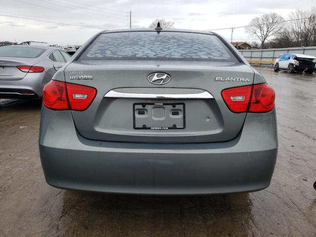 KMHDU4AD9AU132419 - 2010 HYUNDAI ELANTRA BLUE GRAY photo 6