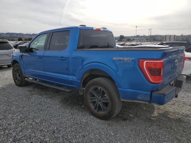 1FTFW1E8XMFA60822 - 2021 FORD F150 SUPERCREW BLUE photo 2