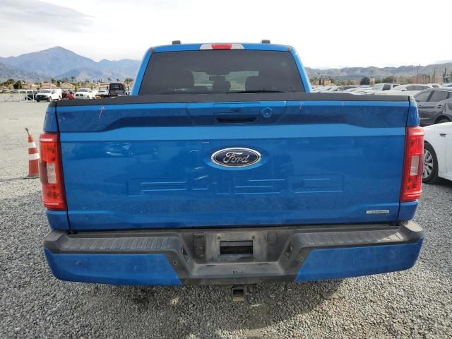 1FTFW1E8XMFA60822 - 2021 FORD F150 SUPERCREW BLUE photo 6