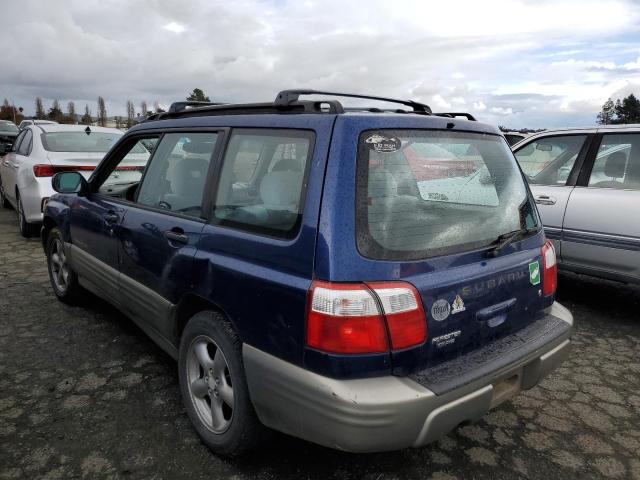 JF1SF655X1G734951 - 2001 SUBARU FORESTER S BLUE photo 2