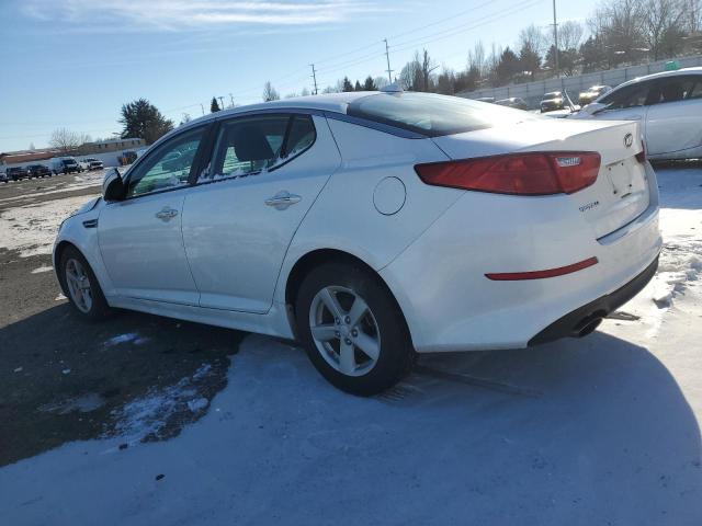 KNAGM4A77F5656761 - 2015 KIA OPTIMA LX WHITE photo 2