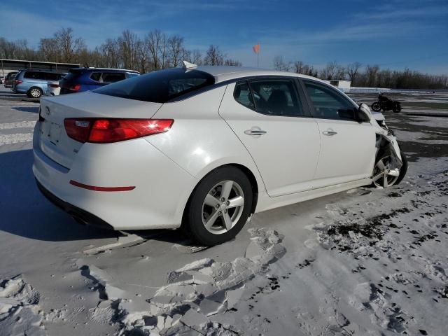 KNAGM4A77F5656761 - 2015 KIA OPTIMA LX WHITE photo 3