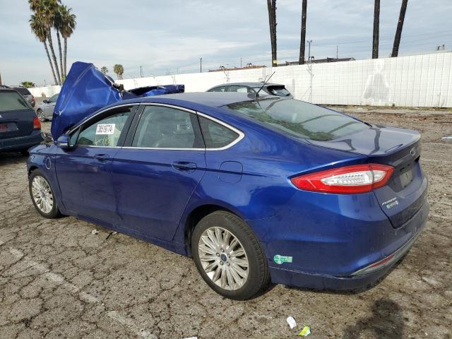 3FA6P0PU4ER324659 - 2014 FORD FUSION SE PHEV BLUE photo 2