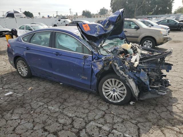 3FA6P0PU4ER324659 - 2014 FORD FUSION SE PHEV BLUE photo 4