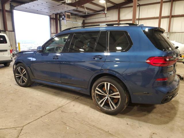 5UXCX6C08M9F92399 - 2021 BMW X7 M50I BLUE photo 2