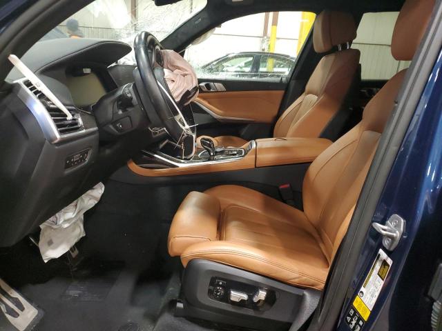 5UXCX6C08M9F92399 - 2021 BMW X7 M50I BLUE photo 7