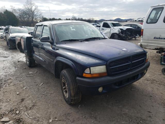 1B7HG38X62S711047 - 2002 DODGE DAKOTA QUAD SPORT BLUE photo 4