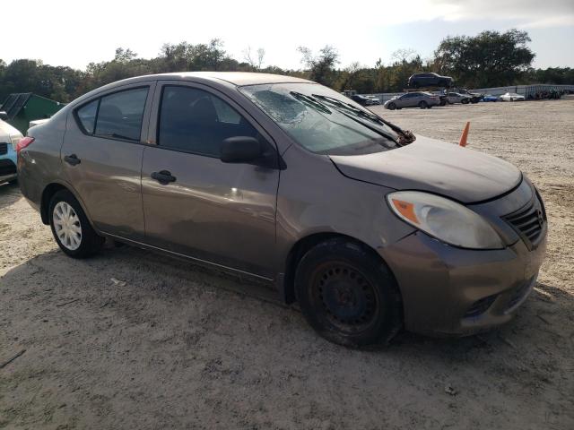 3N1CN7AP9DL855939 - 2013 NISSAN VERSA S GRAY photo 4