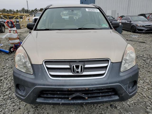 JHLRD78545C032057 - 2005 HONDA CR-V LX GOLD photo 5