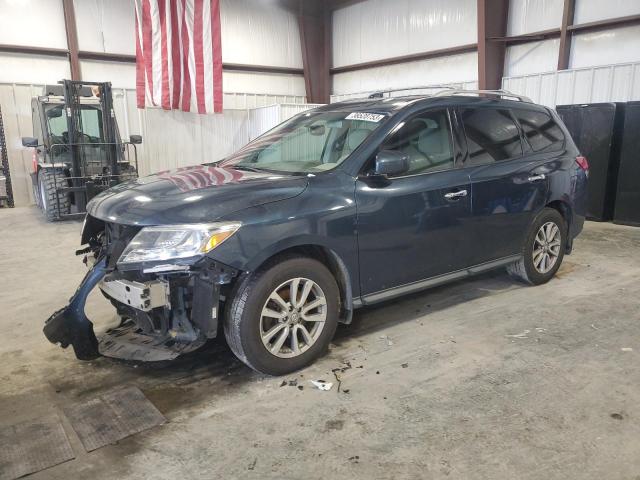 5N1AR2MN2FC705946 - 2015 NISSAN PATHFINDER S BLUE photo 1