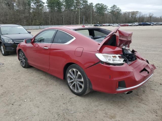 1HGCT2B8XDA007428 - 2013 HONDA ACCORD EXL RED photo 2