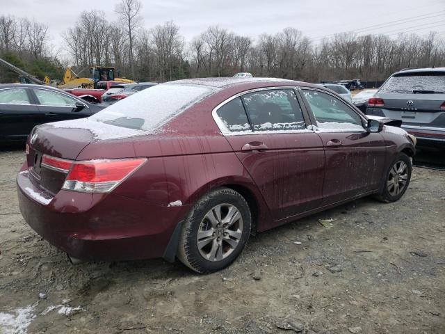 1HGCP2F44BA046007 - 2011 HONDA ACCORD LXP BURGUNDY photo 3