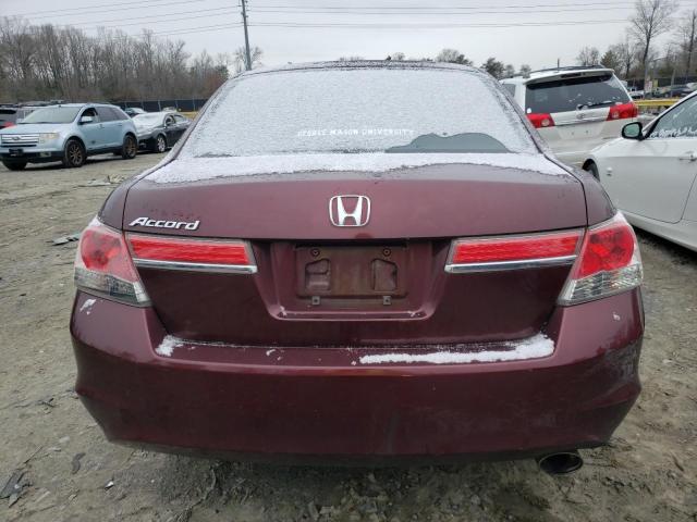 1HGCP2F44BA046007 - 2011 HONDA ACCORD LXP BURGUNDY photo 6