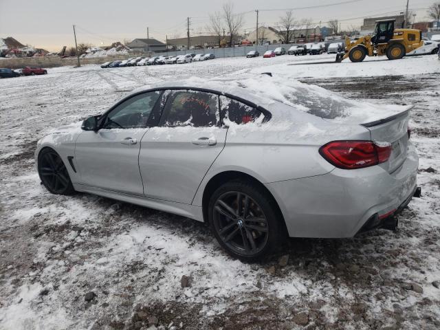 WBA4J7C56JBH13960 - 2018 BMW 440XI GRAN COUPE SILVER photo 2