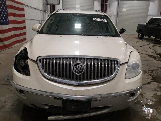 5GAKRBED1BJ259617 - 2011 BUICK ENCLAVE CXL WHITE photo 5