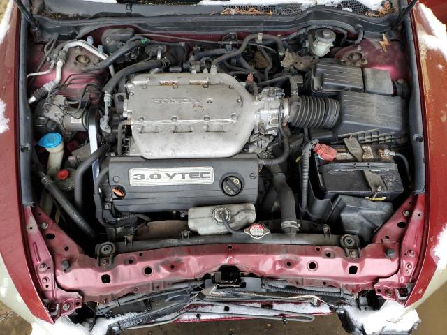 1HGCM66875A065660 - 2005 HONDA ACCORD EX BURGUNDY photo 11