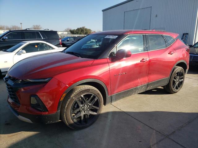 3GNKBBRA0MS580754 - 2021 CHEVROLET BLAZER 1LT RED photo 1