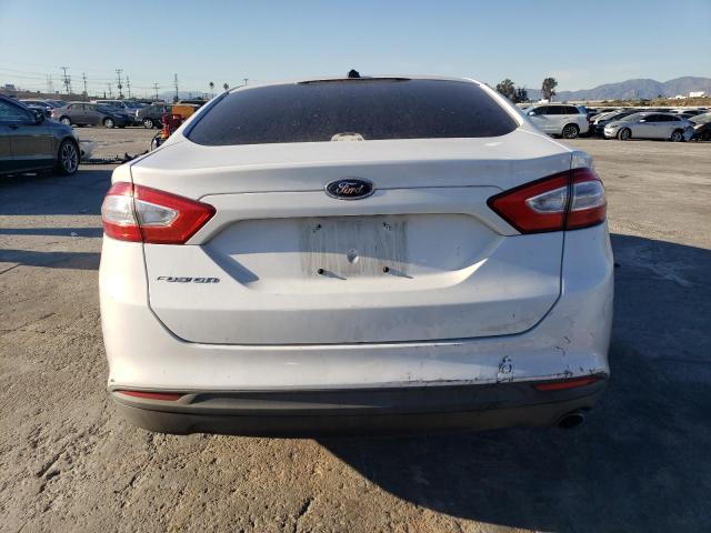 3FA6P0G72DR380236 - 2013 FORD FUSION S WHITE photo 6