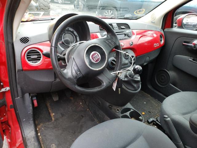 3C3CFFAR7CT104475 - 2012 FIAT 500 POP RED photo 8