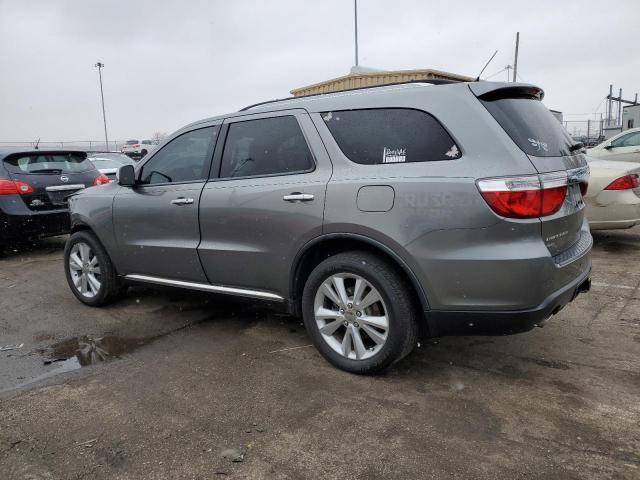 1D4SE4GT1BC664443 - 2011 DODGE DURANGO CREW GRAY photo 2