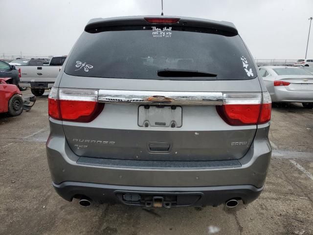 1D4SE4GT1BC664443 - 2011 DODGE DURANGO CREW GRAY photo 6