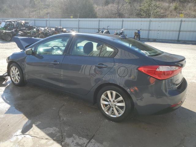 KNAFX4A61F5334210 - 2015 KIA FORTE LX BLUE photo 2