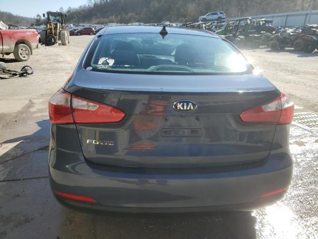 KNAFX4A61F5334210 - 2015 KIA FORTE LX BLUE photo 6