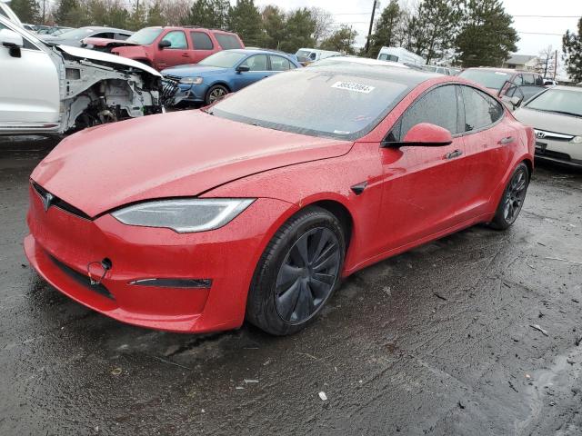 5YJSA1E51NF489355 - 2022 TESLA MODEL S Qırmızı foto 1