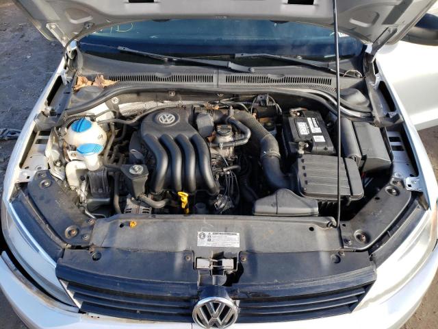 3VW2K7AJ3CM307812 - 2012 VOLKSWAGEN JETTA BASE Մոխրագույն լուսանկար 11