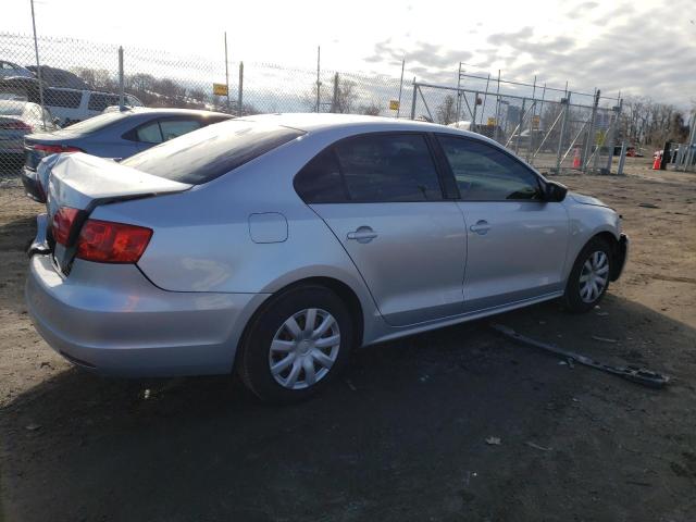 3VW2K7AJ3CM307812 - 2012 VOLKSWAGEN JETTA BASE Մոխրագույն լուսանկար 3