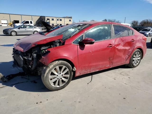 KNAFX4A69G5574042 - 2016 KIA FORTE LX RED photo 1