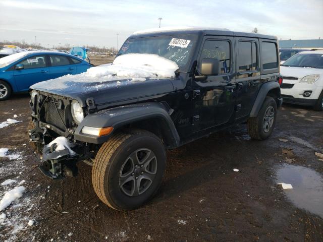 1C4HJXDG8NW141368 - 2022 JEEP WRANGLER U SPORT შავი ფოტო 1