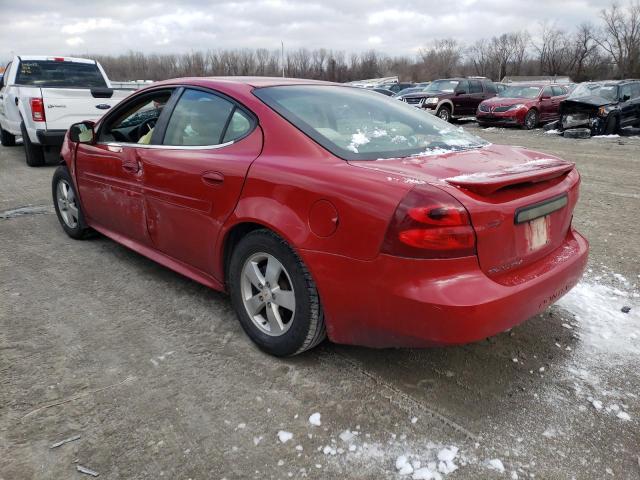 2G2WP552781167649 - 2008 PONTIAC GRAND PRIX RED photo 2