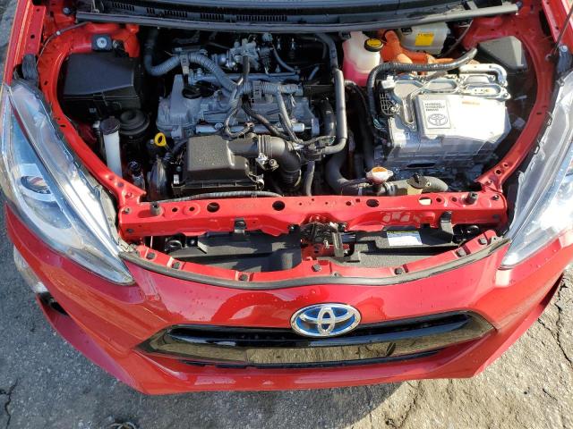 JTDKDTB36F1114089 - 2015 TOYOTA PRIUS C RED photo 11