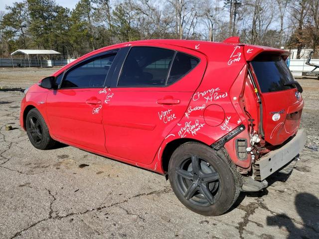 JTDKDTB36F1114089 - 2015 TOYOTA PRIUS C RED photo 2