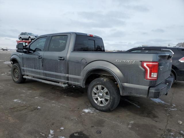 1FTFW1EG5HFC35264 - 2017 FORD F150 SUPERCREW GRAY photo 2