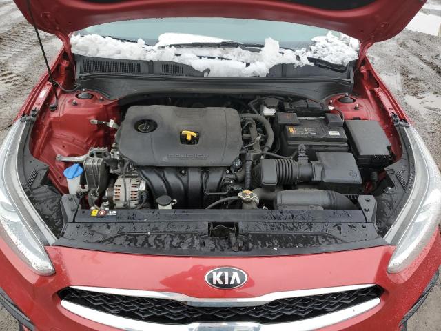 3KPF34AD4KE067169 - 2019 KIA FORTE GT LINE RED photo 11